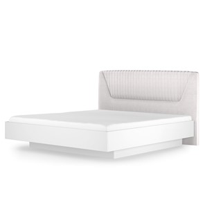 Кровать с механизмом 1.5-спальная Марсель-11 (Белый, ткань Catania white) 1400 в Курске