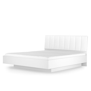 Кровать с механизмом 1.5-спальная Марсель-7 (Белый, экокожа polo белая) 1400 в Курске