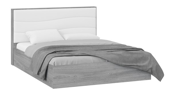 Кровать с механизмом Миранда тип 1 (Дуб Гамильтон/Белый глянец) в Курске - изображение