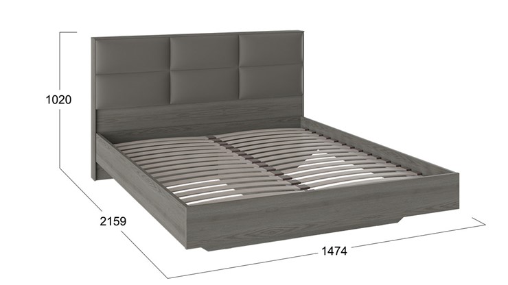 Кровать с мягким изголовьем Либерти, Хадсон/Ткань Грей СМ-297.01.003 в Курске - изображение 1