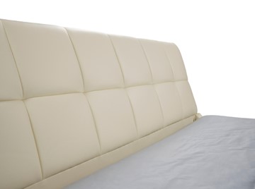 Кровать двуспальная Corso-6 140x200, Рогожка (Levis 25 Светло-коричневый) в Курске - предосмотр 1