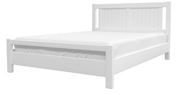 Кровать 1.5-спальная Ванесса из массива сосны (Белый Античный) 140х200 в Курске
