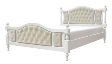 Спальная кровать Жасмин (Белый античный) 140х200 в Курске