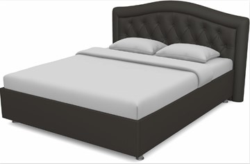 Спальная кровать Луиза 1600 с основанием (Nitro Brown) в Курске