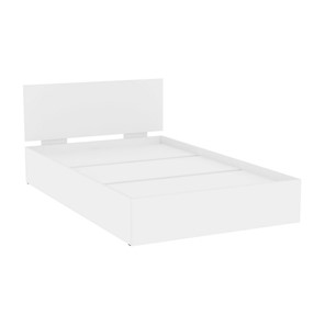 Полутороспальная кровать Алиса (L10) Белый, с основанием в Курске