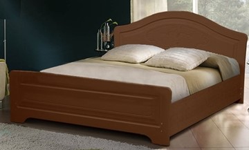 Полуторная кровать Ивушка-5 2000х1200 с высоким изножьем, цвет Итальянский орех в Курске