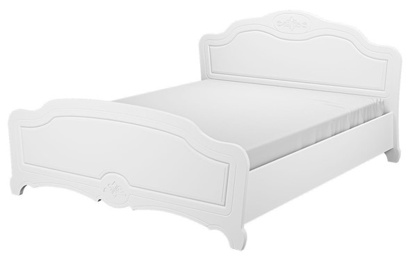 Кровать 1.5-спальная Лотос (Белый) 140х200 в Курске - изображение