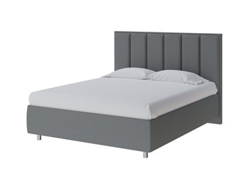 Кровать полутороспальная Routa 140х200, Рогожка (Savana Grey (серый)) в Курске