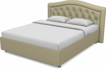 Кровать 2-спальная Луиза 1800 с основанием (Nitro Cream) в Курске