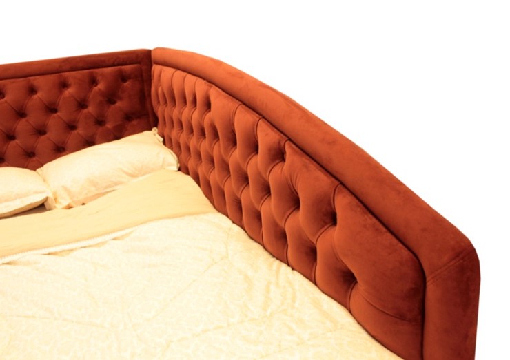 Кровать угловая  высокими ножками Грета 2140х2150 мм в Курске - изображение 5