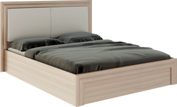 Кровать с механизмом 2-спальная Глэдис М32 (Шимо светлый/Белый текстурный) в Курске - предосмотр