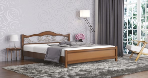 Кровать в спальню Ковка 160*200 с основанием в Курске - изображение