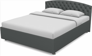 Кровать 1.5-спальная Пальмира 1400 с основанием (Nitro Grey) в Курске
