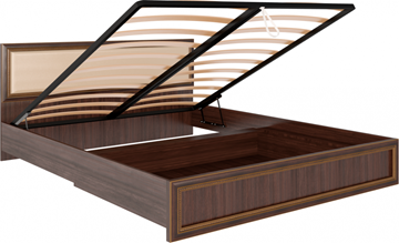 Кровать с механизмом 2-спальная Беатрис М11 с мягким изголовьем (Орех Гепланкт) в Курске