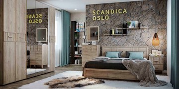 Модульная спальня SCANDICA OSLO №1 в Курске