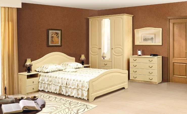 Гарнитур спальный Ивушка-5, цвет Дуб беленый в Курске - изображение