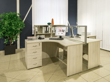 Офисный комплект мебели Комфорт (дуб шамони) №2 в Курске