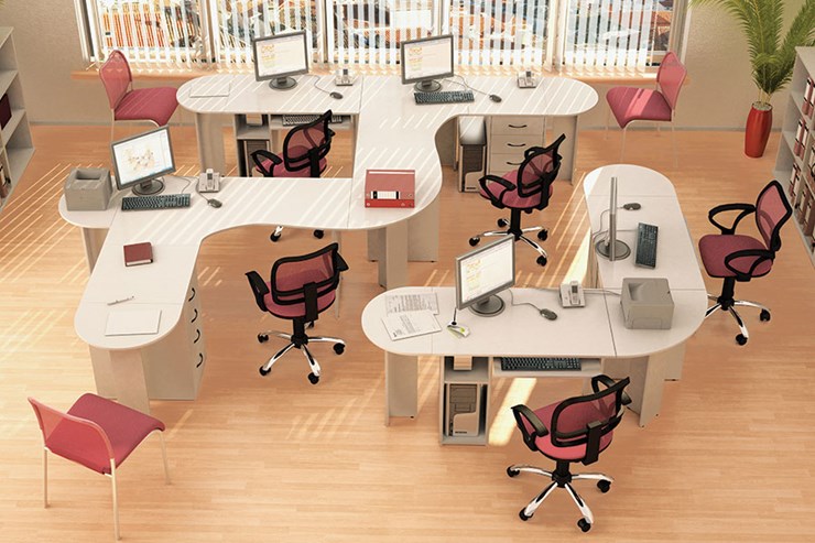 Мебель для персонала Классик для 5 сотрудников в Курске - изображение
