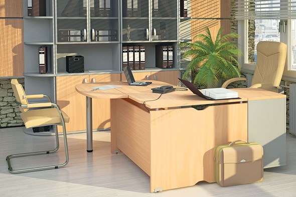 Набор мебели в офис Милан для руководителя отдела в Курске - изображение