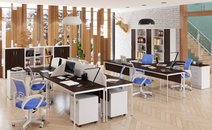 Мебель для персонала Imago S - два стола, две тумбы в Курске - изображение