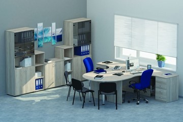 Мебель для персонала Twin для 2 сотрудников с совмещенными столами в Курске
