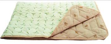 Одеяло «Зима-Лето», ткань: тик, материалы: бамбук/верблюжья шерсть в Курске