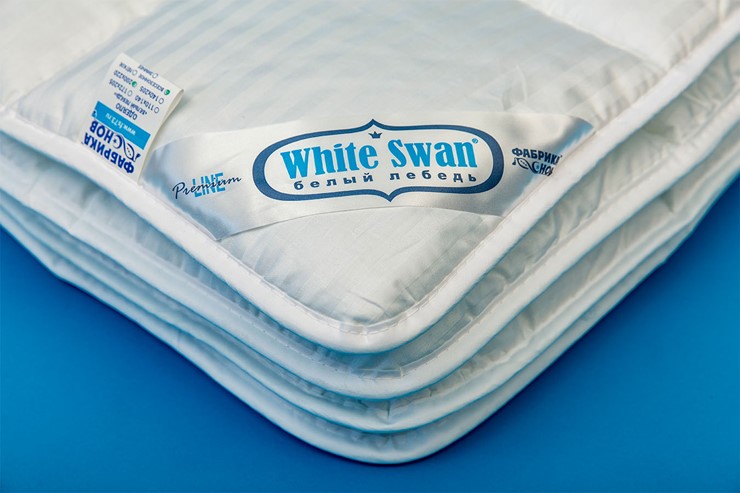 Одеяло всесезонное полутороспальное Белый лебедь в Курске - изображение 1