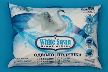Подушка 70х70 Белый лебедь в Курске - предосмотр 2
