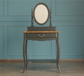 Столик косметический Leontina с зеркалом (ST9321BLK) Черный в Курске