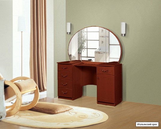 Косметический стол №4, Ивушка-5, цвет Итальянский орех в Курске - изображение