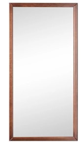 Зеркало навесное в гардероб Ника (Средне-коричневый) 119,5 см x 60 см в Курске