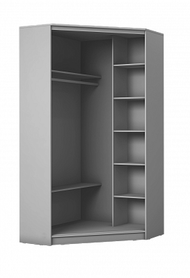 Детский угловой шкаф Хит-У-24-4-77-29, Панда, Белый в Курске - изображение 1