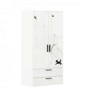 Шкаф комбинированный Джоли ЛД 535.040, Серый шелк в Курске