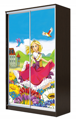 Детский шкаф ХИТ 23-4-17-77-11, Принцесса, венге в Курске - изображение