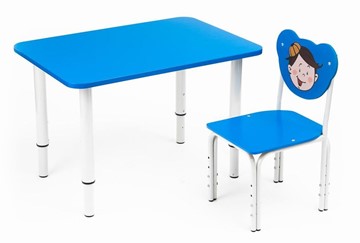 Растущий стол Кузя (Синий,Серый) в Курске - предосмотр 1