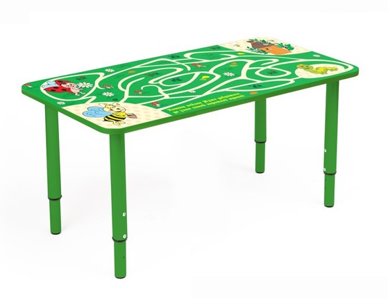 Растущий стол Насекомые (Бежевый,Зеленый) в Курске - изображение