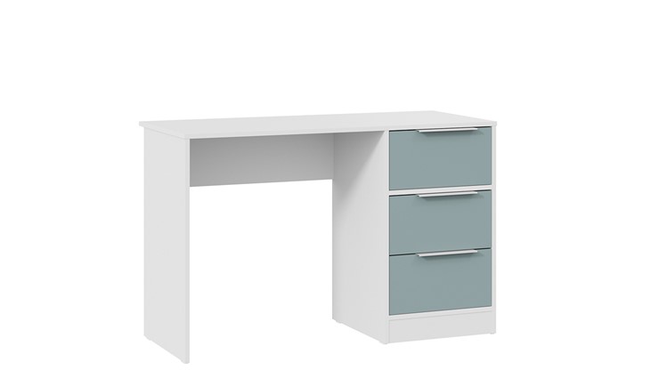 Письменный стол Марли Тип 1 (Белый/Серо-голубой) в Курске - изображение 2