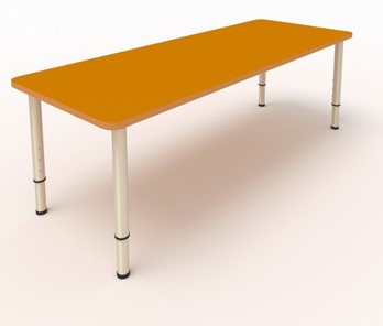 Детский стол 2-местный  (по одну сторону столешн.) СДО-2 (0-3) оранжевый в Курске