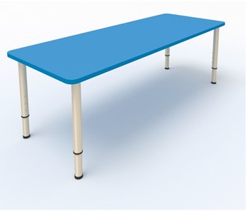 Детский стол 2-местный  (по одну сторону столешн.) СДО-2 (0-3) синий в Курске