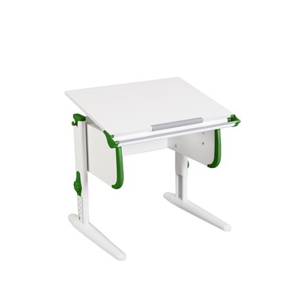 Растущий стол 1/75 (СУТ.24) белый/белый/Зеленый в Курске - изображение