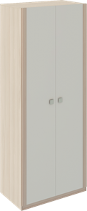 Шкаф двухстворчатый Глэдис М22 (Шимо светлый/Белый текстурный) в Курске