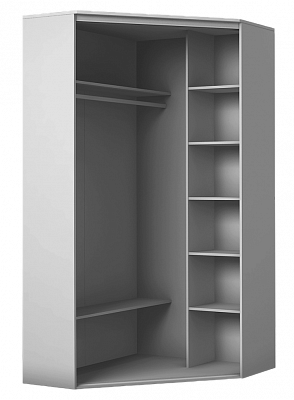 Шкаф угловой с зеркалом, 2200х1103, ХИТ У-22-4-15, Дуб Сонома в Курске - изображение 1