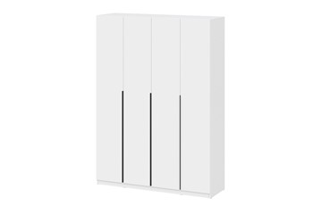 Шкаф четырехстворчатый ШК 5 (1600) Белый текстурный в Курске