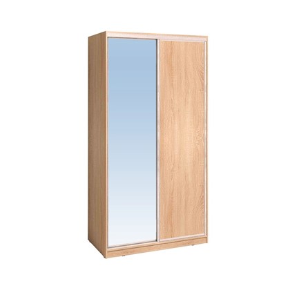 Шкаф 1200 Домашний Зеркало/ЛДСП, Дуб Сонома в Курске - изображение