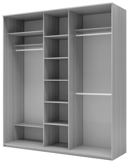 Шкаф трехдверный Хит-22-20-656-12, 2200х2014х620, пескоструй "Ромб" Дуб Млечный в Курске - изображение 1