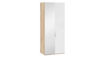 Шкаф для одежды Эмбер СМ-348.07.005 L (Яблоня Беллуно/Белый глянец) в Курске
