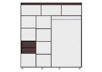 Шкаф 2-х дверный Комфорт №12 2.0 с фигурными зеркалами, Дуб сонома в Курске - предосмотр 1