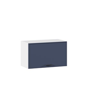 Навесной горизонтальный шкаф 600 Индиго ЛД 298.710.000.119, Белый/Тёмно-синий в Курске