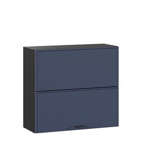 Горизонтальный настенный шкаф 800 Индиго ЛД 298.980.000.168, Чёрный/Тёмно-синий в Курске