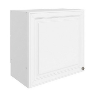 Кухонный навесной шкаф Мишель под вытяжку L600 H566 (1 дв. гл.) эмаль (белый/белый) в Курске